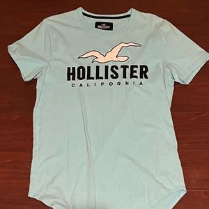 Hollister baby blue shirt